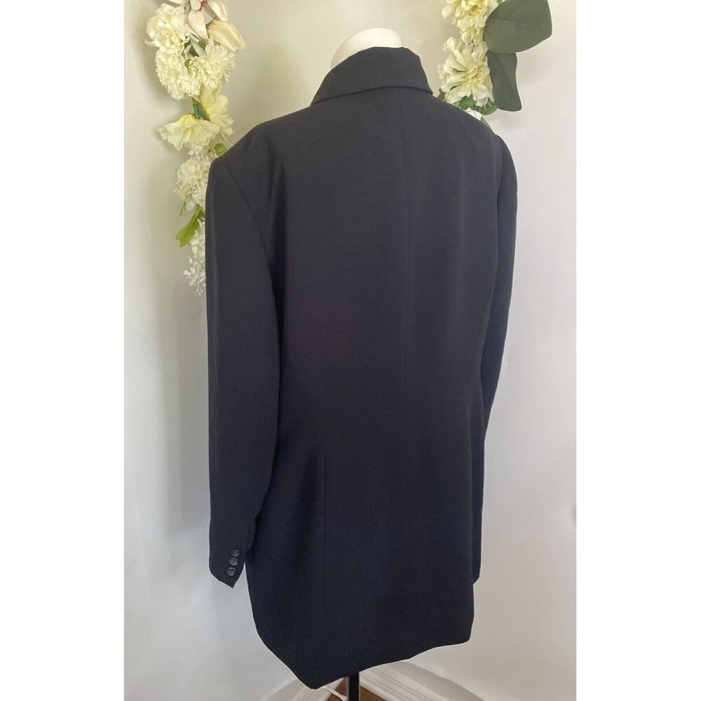 Worthington Womens Black Mid Length Blazer Jacket Plus 16W Office Work Career - Picture 14 of 16